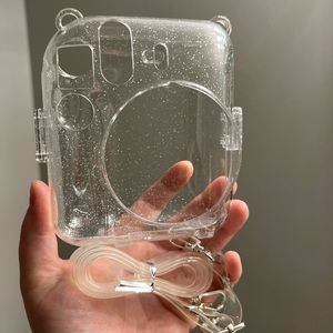 NWOT Fujifilm Instax Mini 12 Clear Glitter CASE